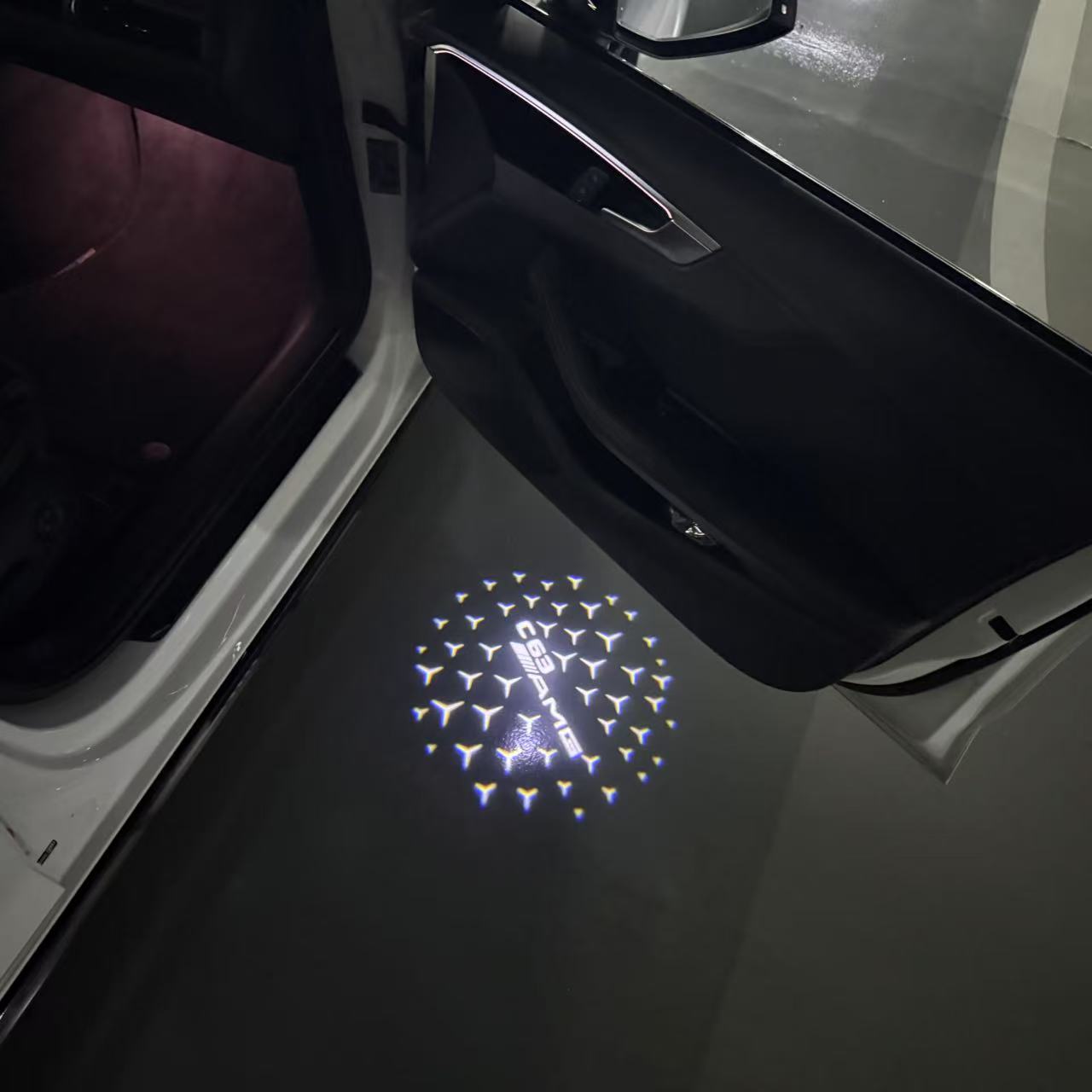 MERCEDES BENZ LOGO PROJECTOT LIGHTS Nr.03 (Menge 1 = 1 Sätze/2 Türleuchten)