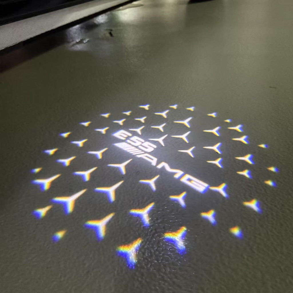 LUCI PROIETTORI LOGO MERCEDES BENZ Nr.03 (quantità 1 = 1 set / 2 luci porta)