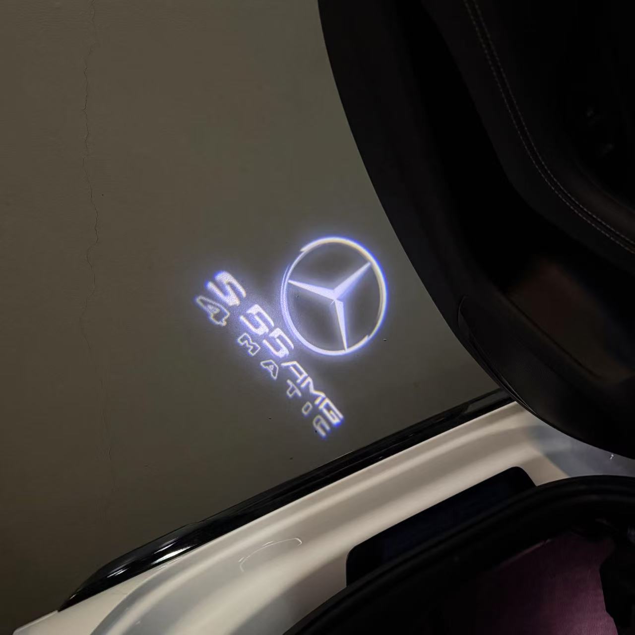 LUCI PROIETTORI LOGO MERCEDES BENZ Nr.03 (quantità 1 = 1 set / 2 luci porta)