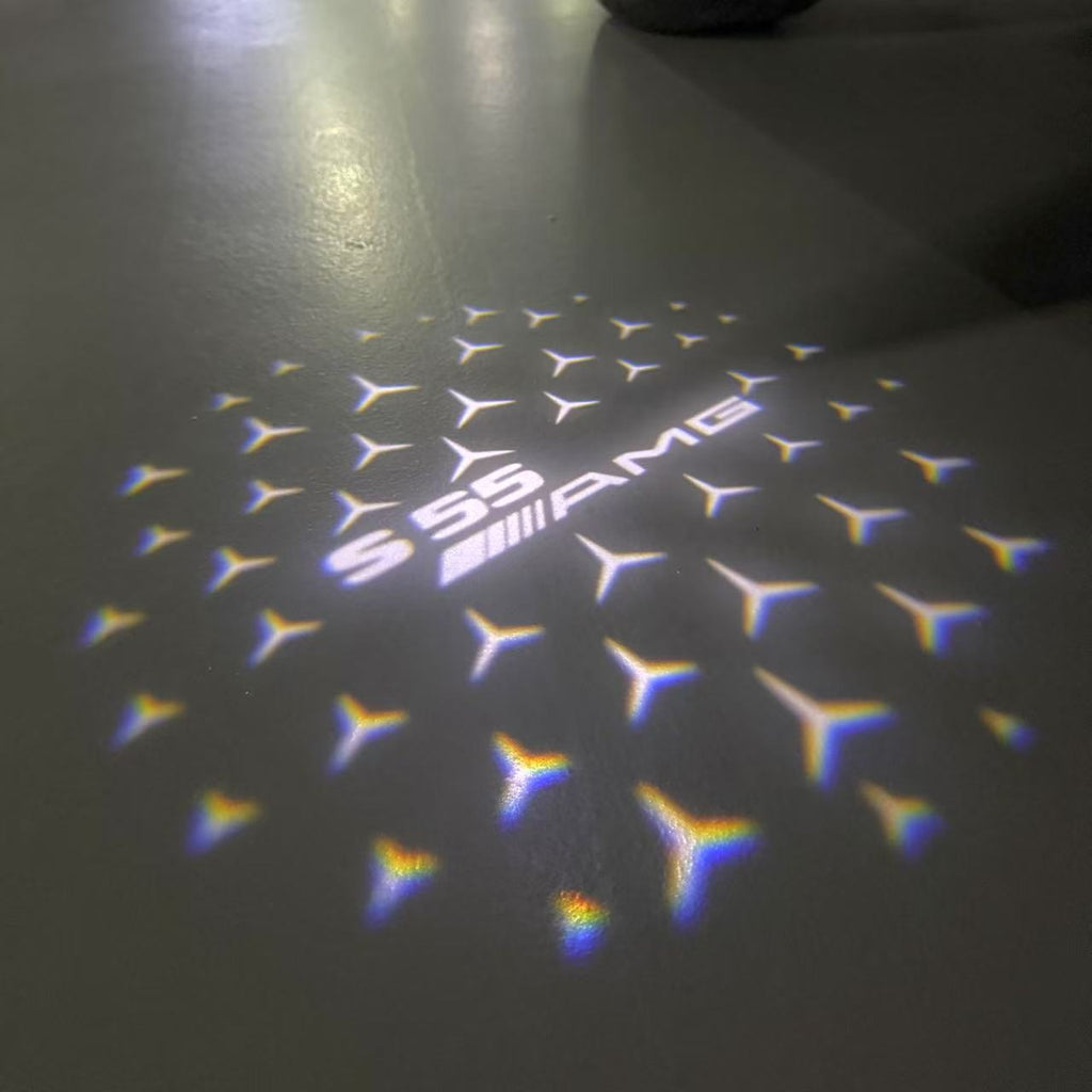 MERCEDES BENZ LOGO PROJECTOT LIGHTS Nr.03 (Menge 1 = 1 Sätze/2 Türleuchten)