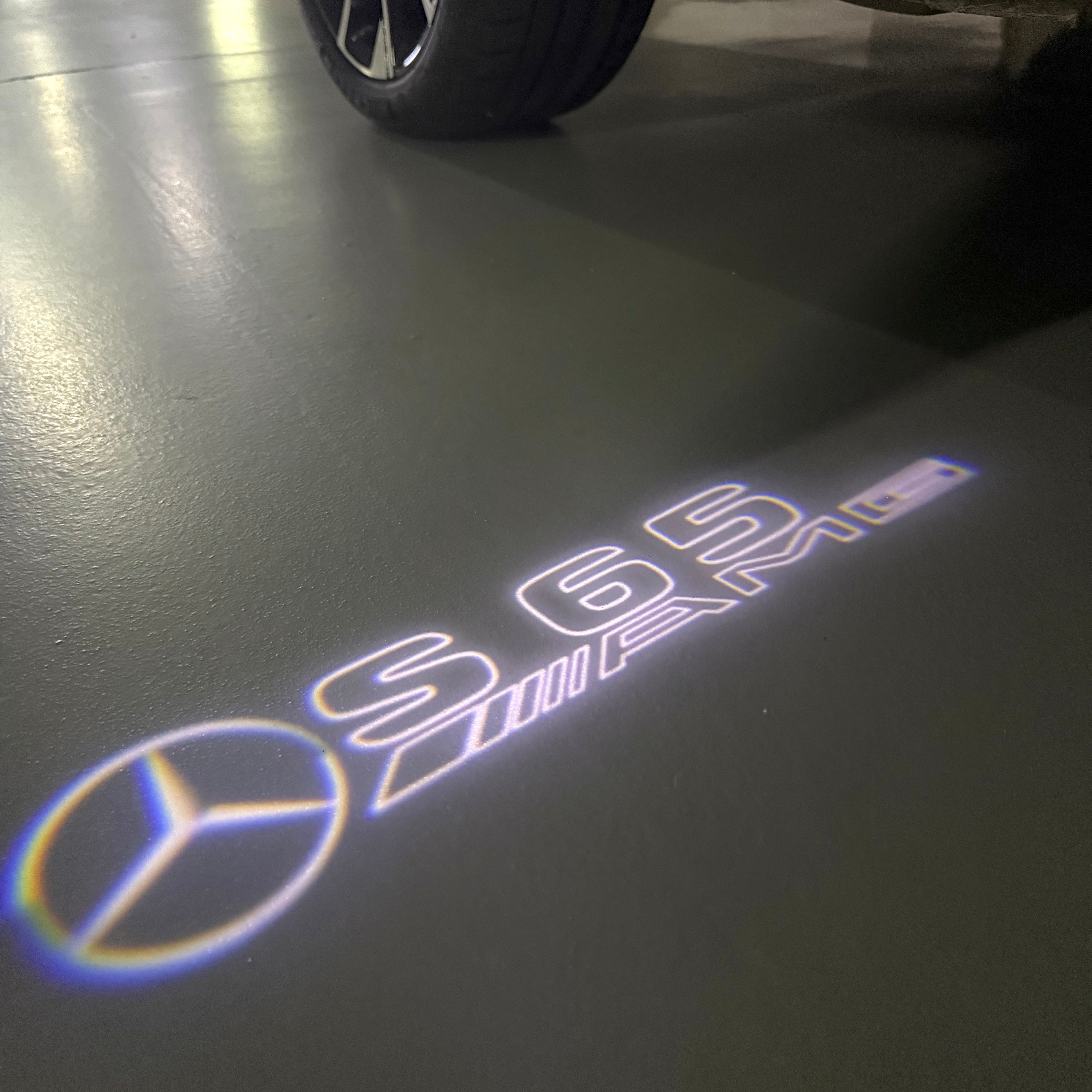 LUCI PROIETTORI LOGO MERCEDES BENZ Nr.03 (quantità 1 = 1 set / 2 luci porta)