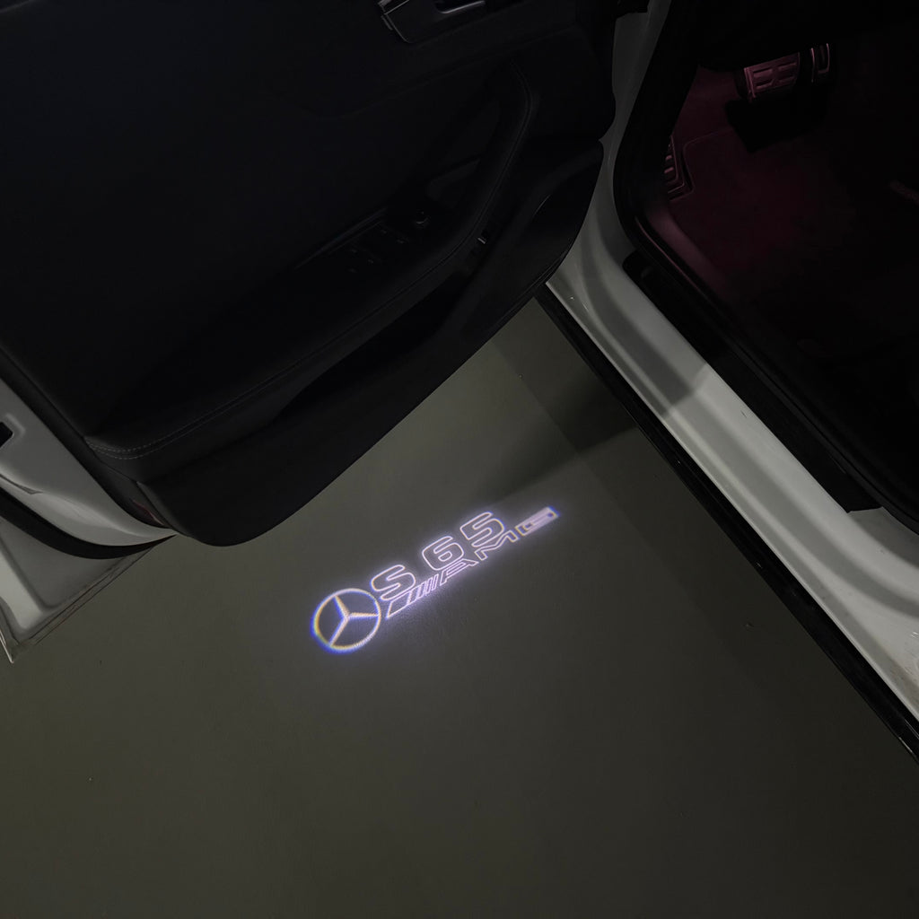 LUCI PROIETTORI LOGO MERCEDES BENZ Nr.03 (quantità 1 = 1 set / 2 luci porta)