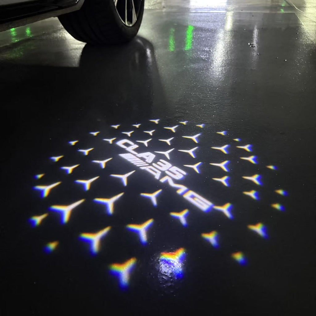 MERCEDES BENZ LOGO PROJECTOT LIGHTS Nr.03 (Menge 1 = 1 Sätze/2 Türleuchten)
