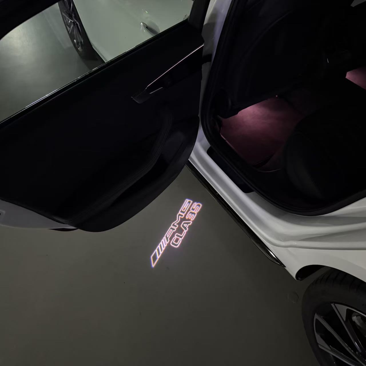 LUCI PROIETTORI LOGO MERCEDES BENZ Nr.03 (quantità 1 = 1 set / 2 luci porta)
