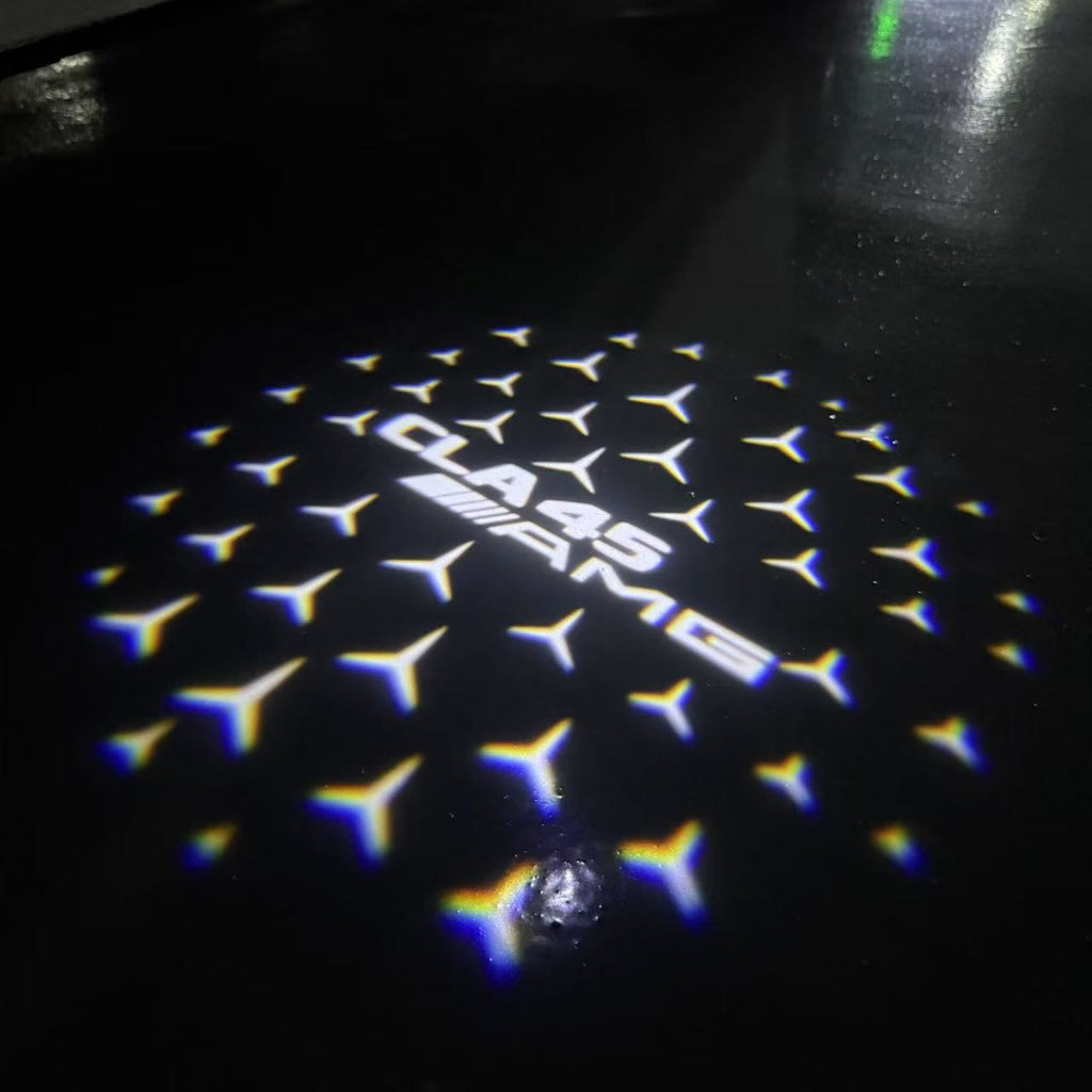 LUCI PROIETTORI LOGO MERCEDES BENZ Nr.03 (quantità 1 = 1 set / 2 luci porta)