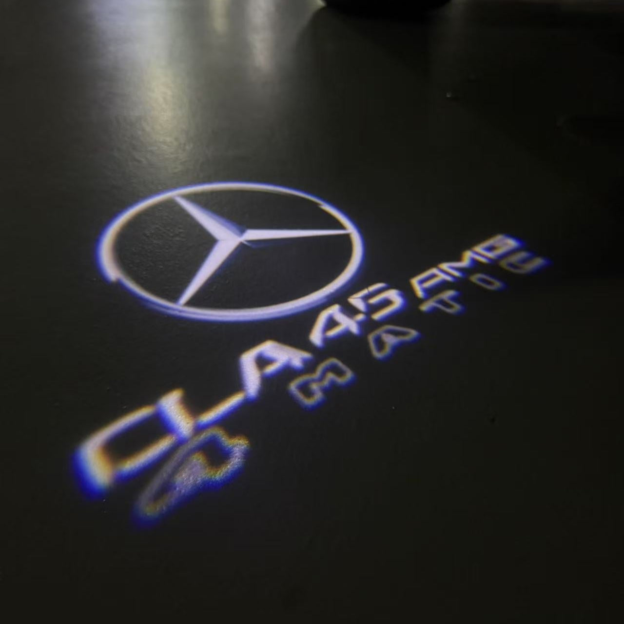 LUCI PROIETTORI LOGO MERCEDES BENZ Nr.03 (quantità 1 = 1 set / 2 luci porta)
