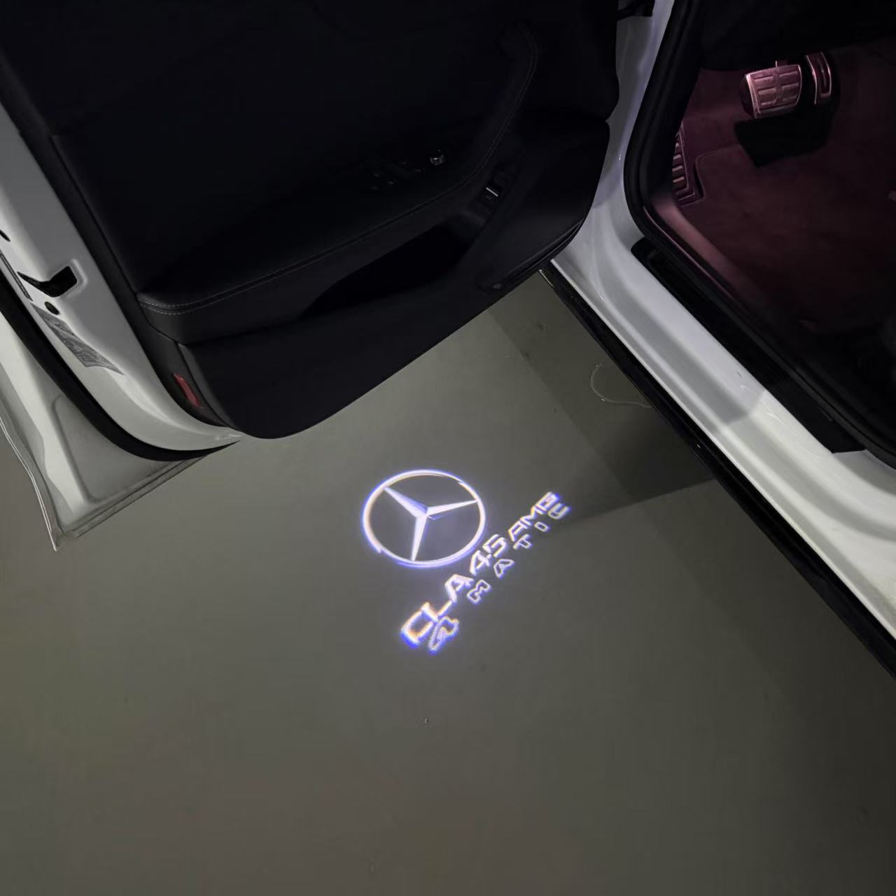 LUCI PROIETTORI LOGO MERCEDES BENZ Nr.03 (quantità 1 = 1 set / 2 luci porta)
