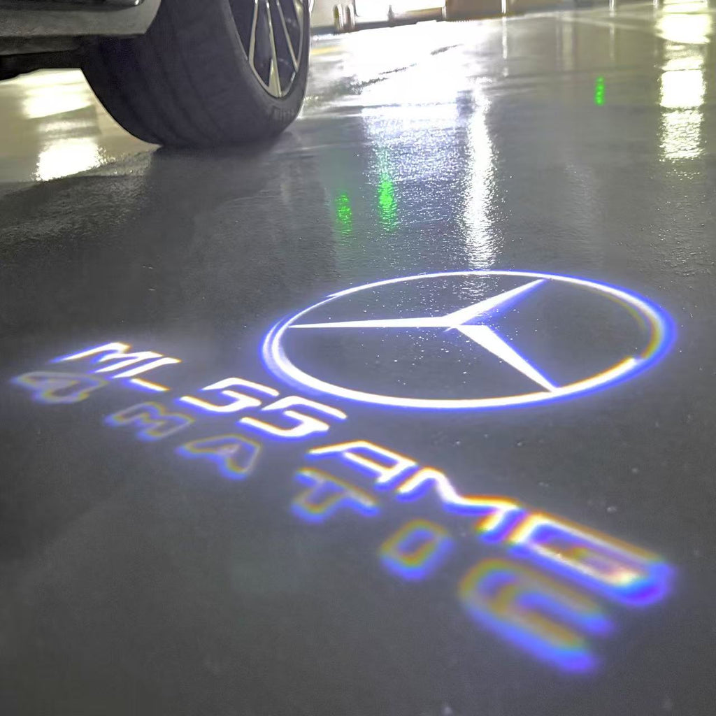 LUCI PROIETTORI LOGO MERCEDES BENZ Nr.03 (quantità 1 = 1 set / 2 luci porta)