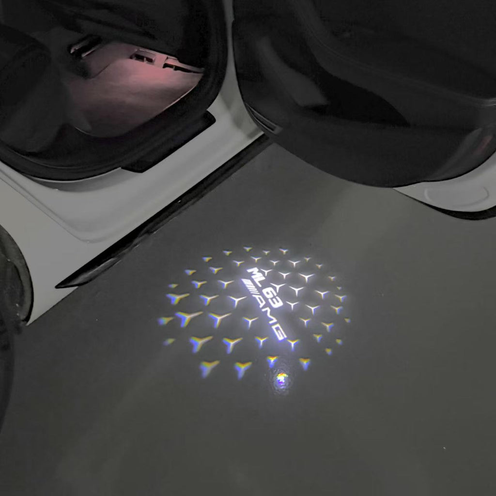 LUCI PROIETTORI LOGO MERCEDES BENZ Nr.03 (quantità 1 = 1 set / 2 luci porta)