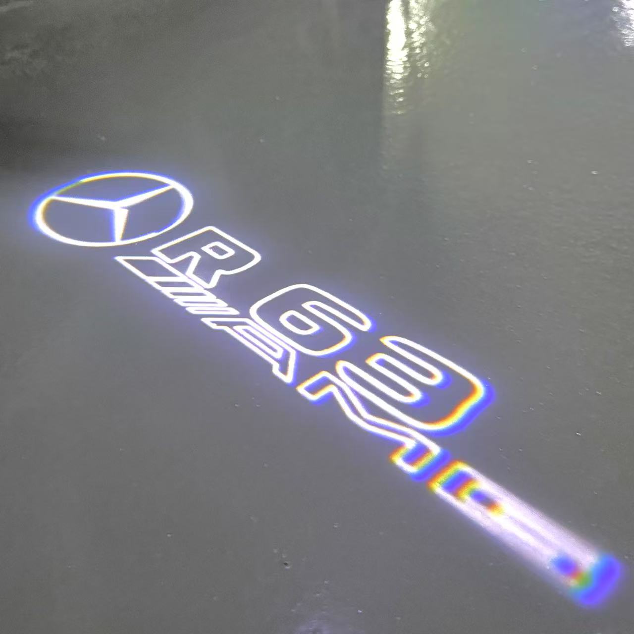 LUCI PROIETTORI LOGO MERCEDES BENZ Nr.03 (quantità 1 = 1 set / 2 luci porta)