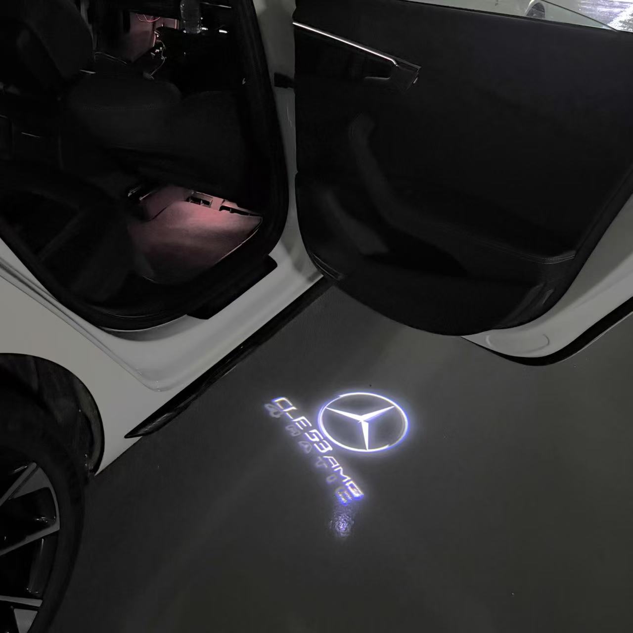 MERCEDES BENZ LOGO PROJECTOT LIGHTS Nr.03 (Menge 1 = 1 Sätze/2 Türleuchten)