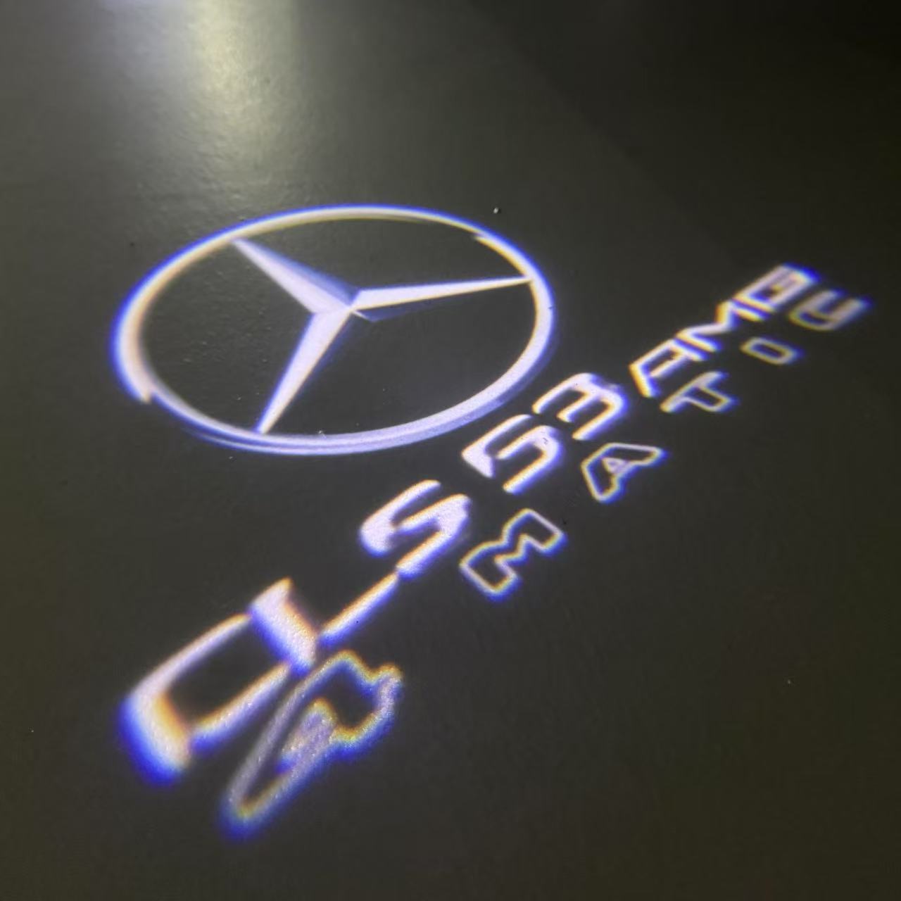 LUCI PROIETTORI LOGO MERCEDES BENZ Nr.03 (quantità 1 = 1 set / 2 luci porta)