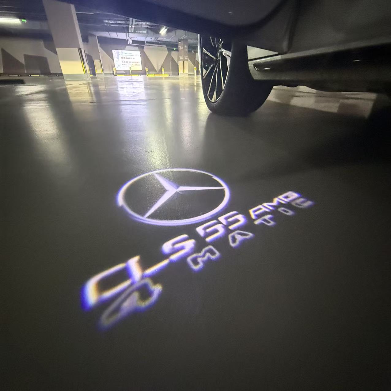 LUCI PROIETTORI LOGO MERCEDES BENZ Nr.03 (quantità 1 = 1 set / 2 luci porta)
