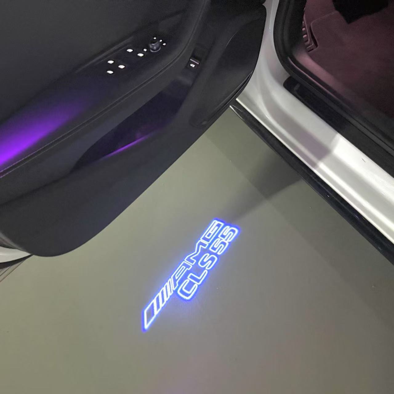 LUCI PROIETTORI LOGO MERCEDES BENZ Nr.03 (quantità 1 = 1 set / 2 luci porta)