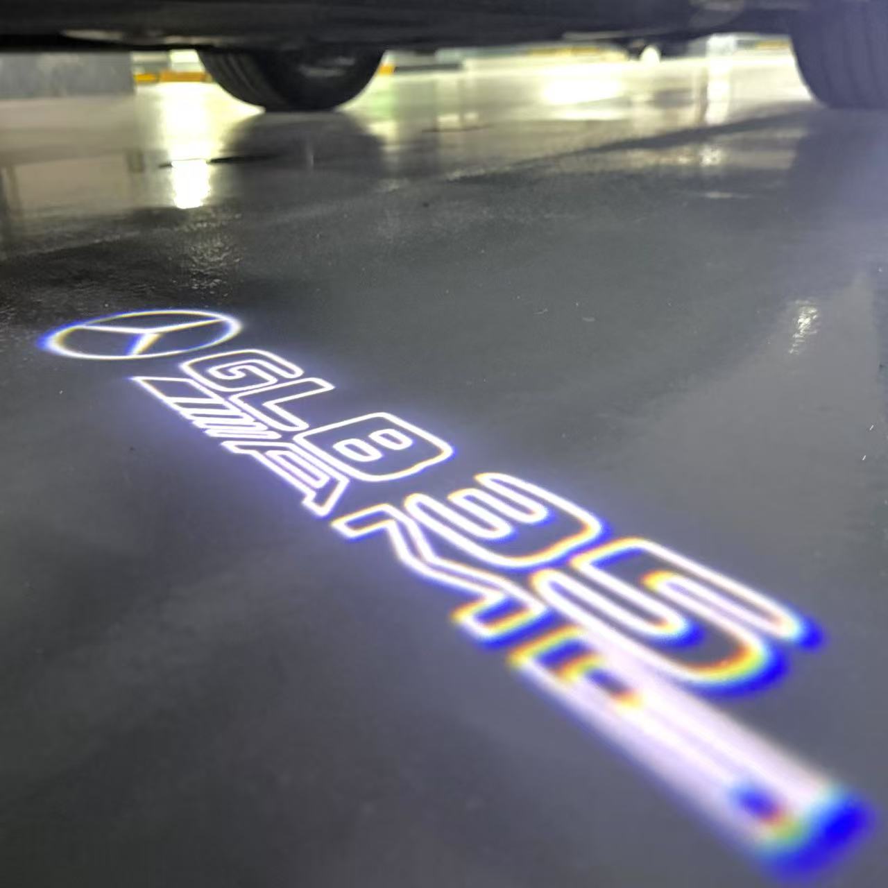 LUCI PROIETTORI LOGO MERCEDES BENZ Nr.03 (quantità 1 = 1 set / 2 luci porta)