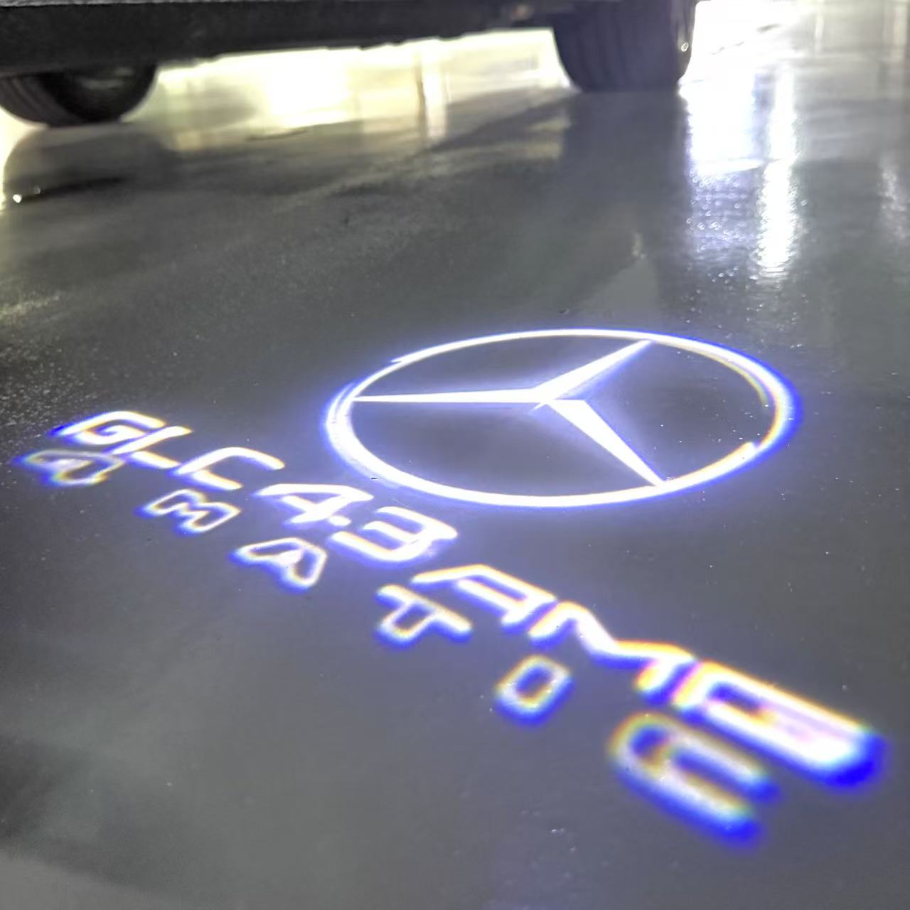 MERCEDES BENZ LOGO PROJECTOT LIGHTS Nr.03 (Menge 1 = 1 Sätze/2 Türleuchten)