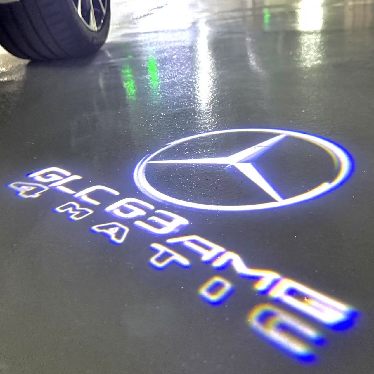 MERCEDES BENZ LOGO PROJECTOT LIGHTS Nr.03 (Menge 1 = 1 Sätze/2 Türleuchten)
