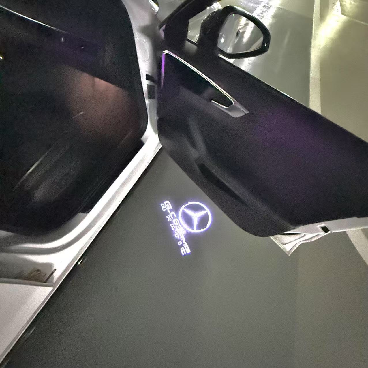 MERCEDES BENZ LOGO PROJECTOT LIGHTS Nr.03 (Menge 1 = 1 Sätze/2 Türleuchten)