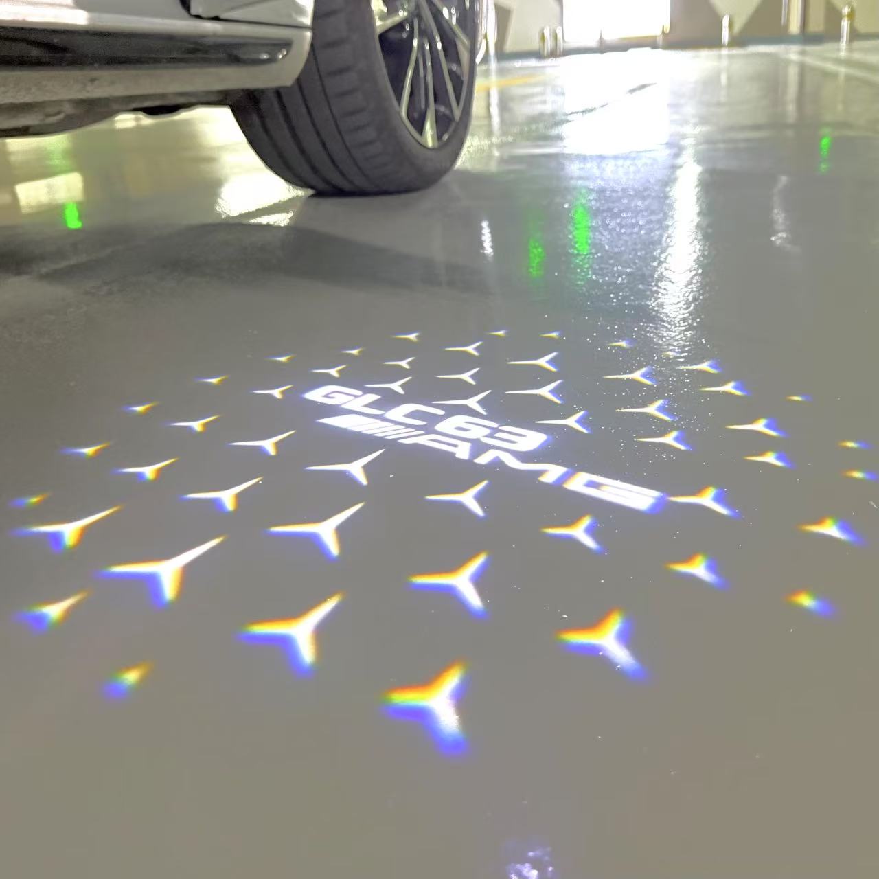 MERCEDES BENZ LOGO PROJECTOT LIGHTS Nr.03 (Menge 1 = 1 Sätze/2 Türleuchten)