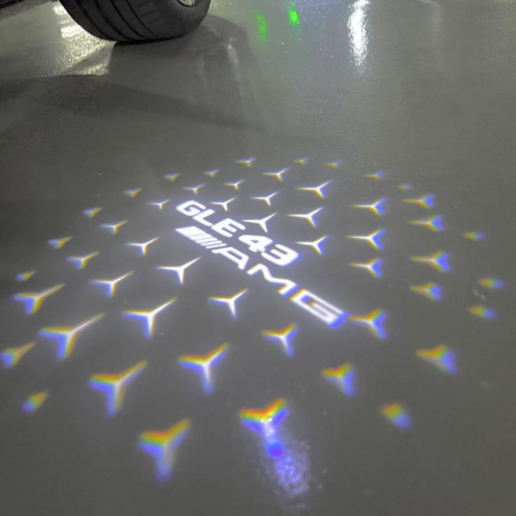 MERCEDES BENZ LOGO PROJECTOT LIGHTS Nr.03 (Menge 1 = 1 Sätze/2 Türleuchten)