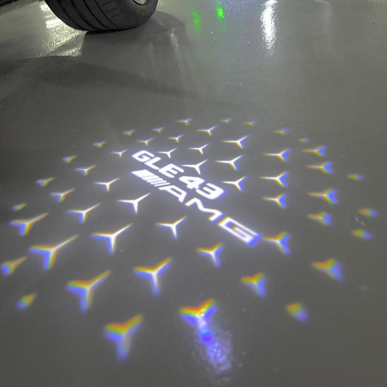 MERCEDES BENZ LOGO PROJECTOT LIGHTS Nr.03 (Menge 1 = 1 Sätze/2 Türleuchten)