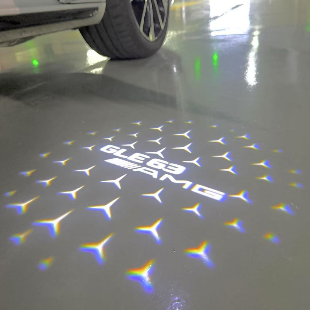 MERCEDES BENZ LOGO PROJECTOT LIGHTS Nr.03 (Menge 1 = 1 Sätze/2 Türleuchten)