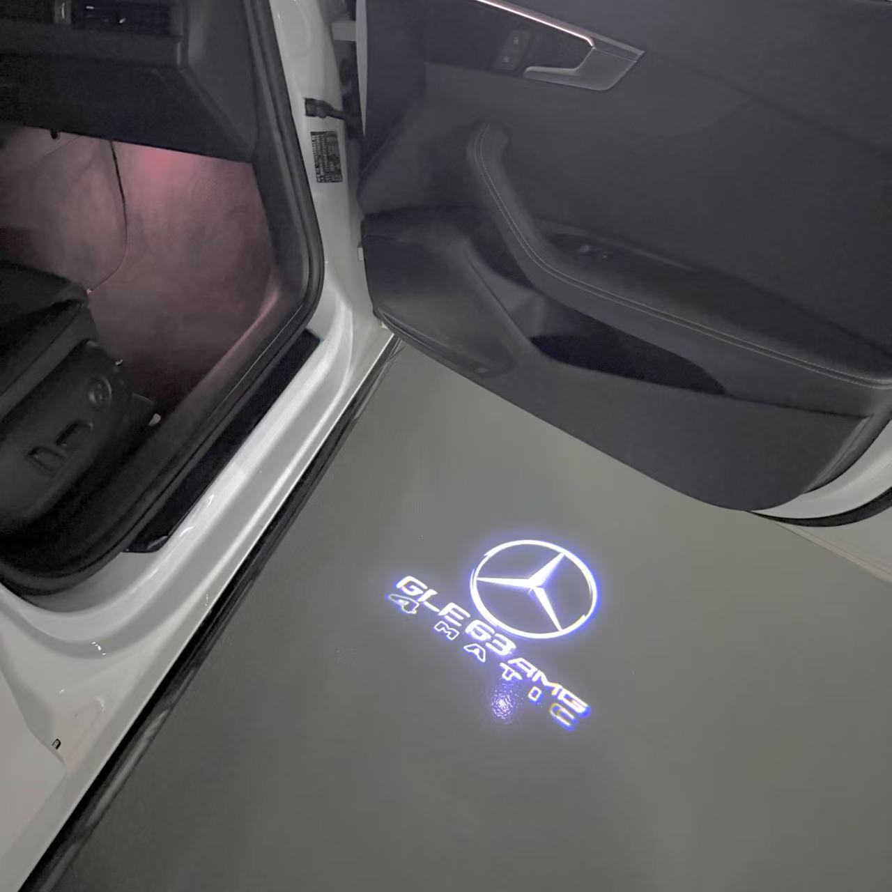LUCI PROIETTORI LOGO MERCEDES BENZ Nr.03 (quantità 1 = 1 set / 2 luci porta)