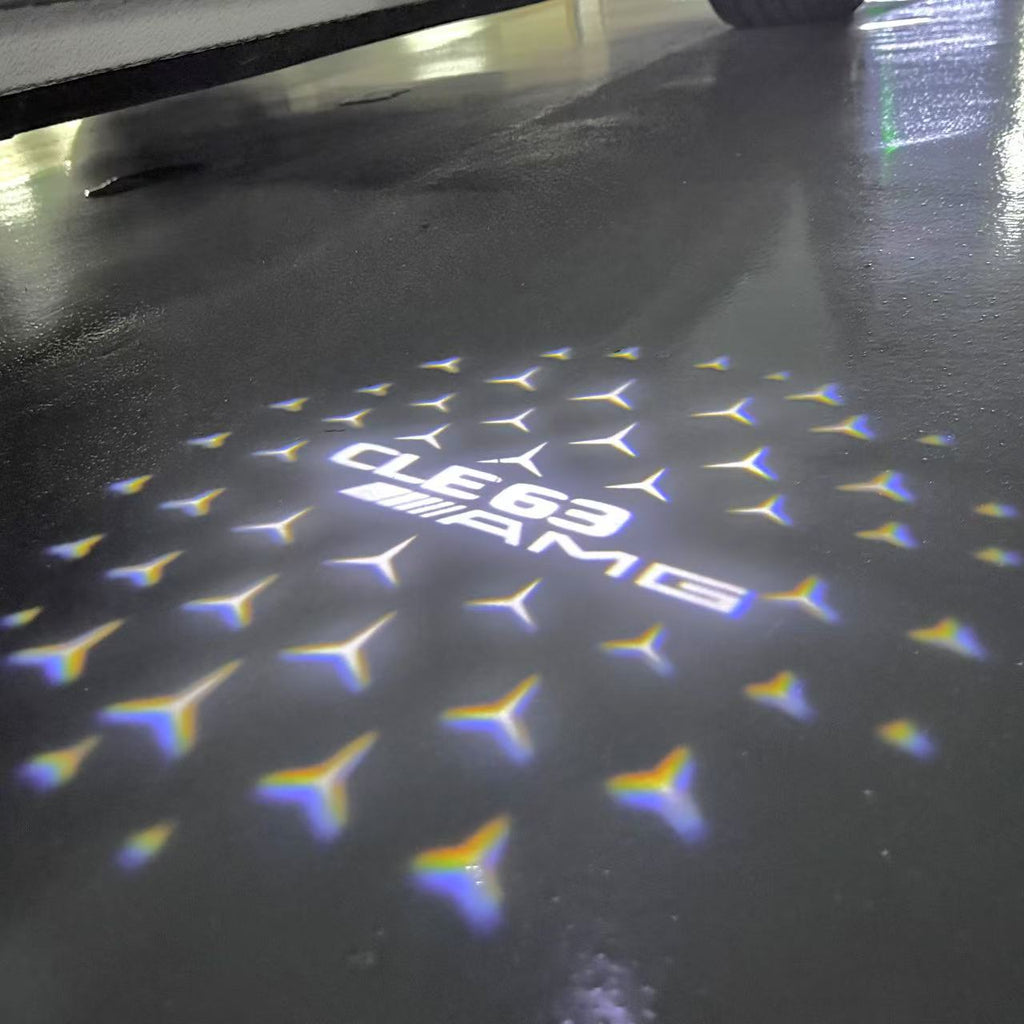 MERCEDES BENZ LOGO PROJECTOT LIGHTS Nr.03 (Menge 1 = 1 Sätze/2 Türleuchten)