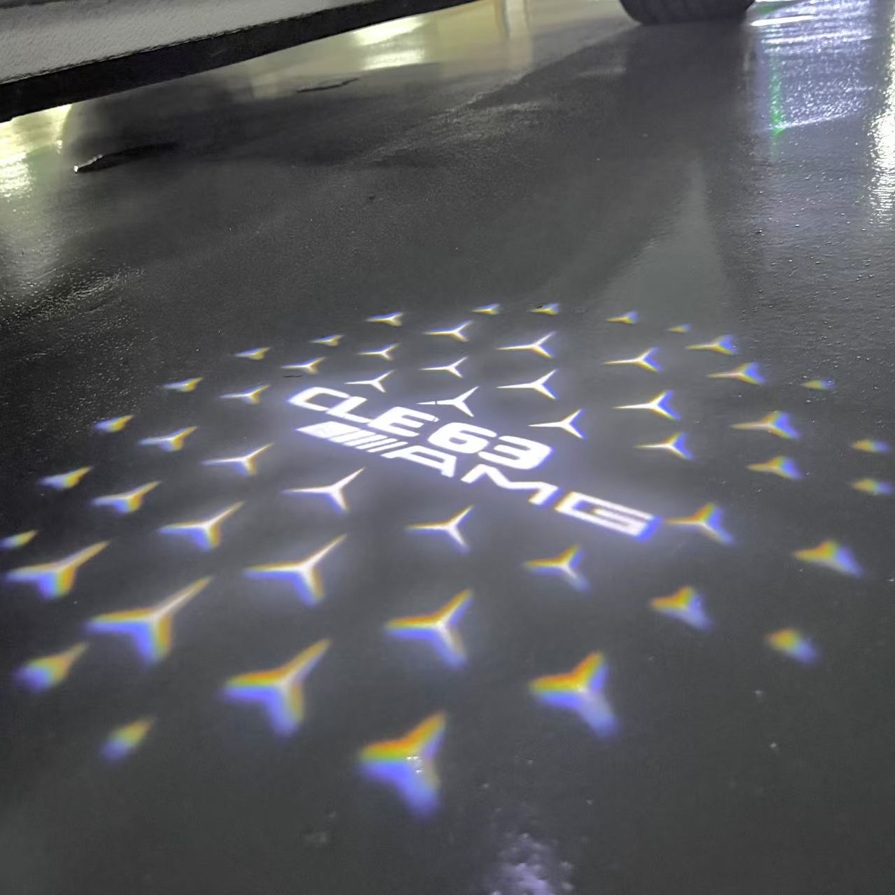 LUCI PROIETTORI LOGO MERCEDES BENZ Nr.03 (quantità 1 = 1 set / 2 luci porta)