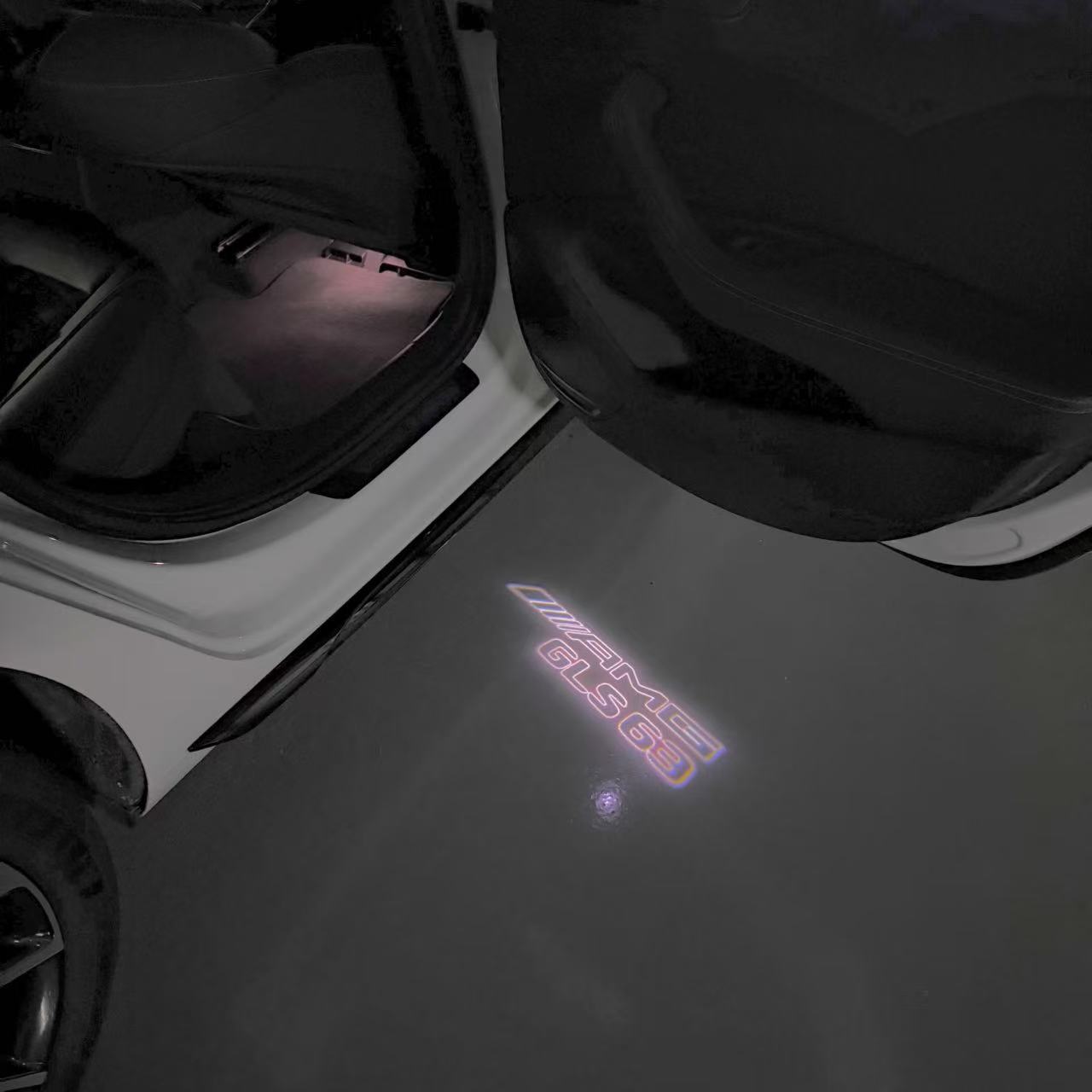 LUCI PROIETTORI LOGO MERCEDES BENZ Nr.03 (quantità 1 = 1 set / 2 luci porta)