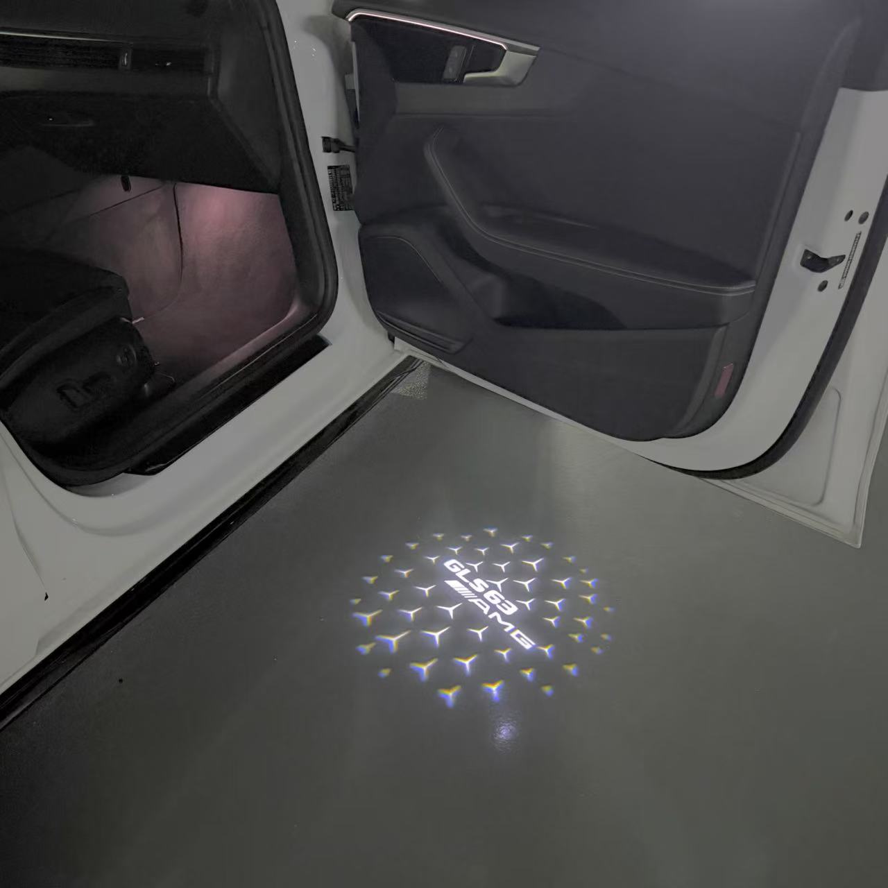 LUCI PROIETTORI LOGO MERCEDES BENZ Nr.03 (quantità 1 = 1 set / 2 luci porta)