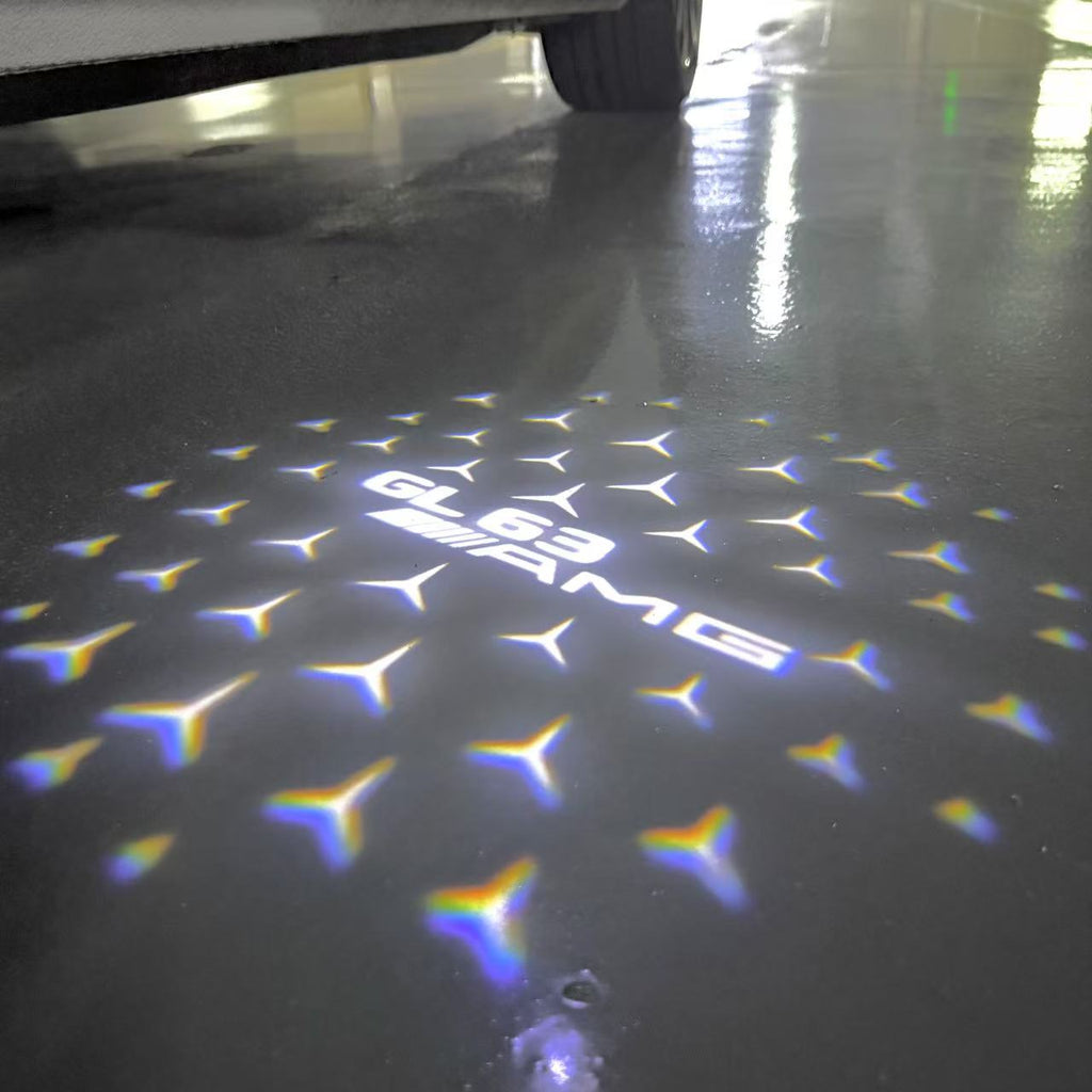 MERCEDES BENZ LOGO PROJECTOT LIGHTS Nr.03 (Menge 1 = 1 Sätze/2 Türleuchten)