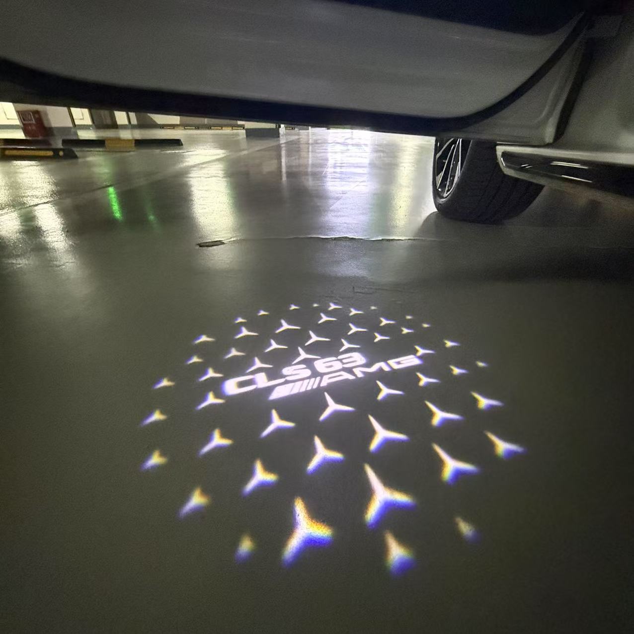 LUCI PROIETTORI LOGO MERCEDES BENZ Nr.03 (quantità 1 = 1 set / 2 luci porta)