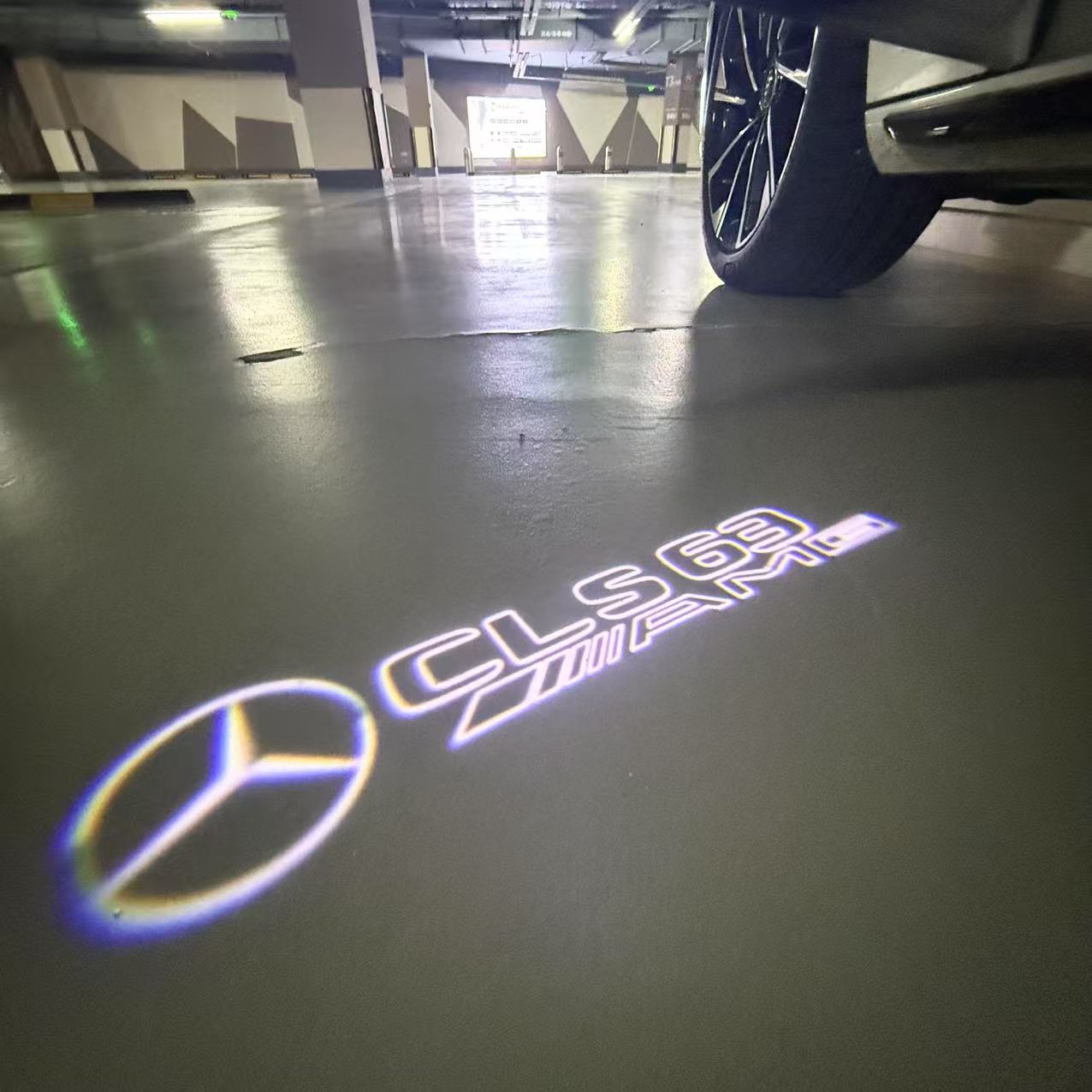 LUCI PROIETTORI LOGO MERCEDES BENZ Nr.03 (quantità 1 = 1 set / 2 luci porta)