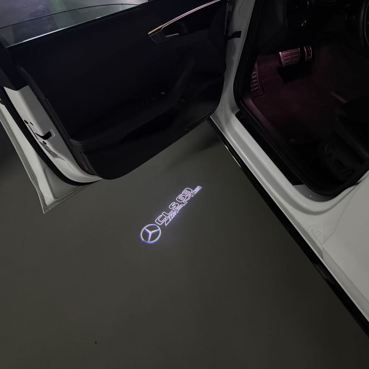 LUCI PROIETTORI LOGO MERCEDES BENZ Nr.03 (quantità 1 = 1 set / 2 luci porta)