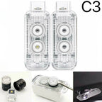 AUDI RS6+ LOGO Projector LED  (quantity 1 = 2 Logo Chips & 2 door Projectors LED ）Nr.audi01001