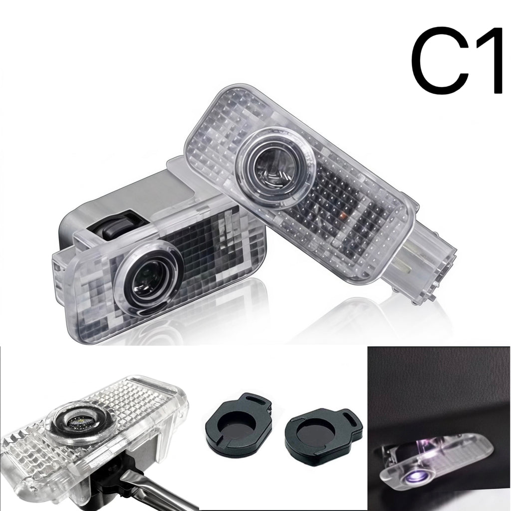 AUDI RS6+ LOGO Projector LED  (quantity 1 = 2 Logo Chips & 2 door Projectors LED ）Nr.audi01001