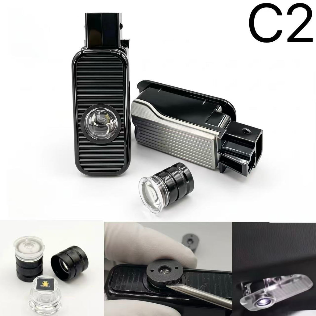 AUDI RS6+ LOGO Projector LED  (quantity 1 = 2 Logo Chips & 2 door Projectors LED ）Nr.audi01001