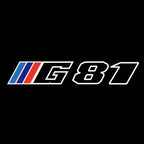ÉCLAIRAGE DE PROJECTEUR BMW M3 LOGO Nr.24 (quantité 1 = 1 jeux / 2 feux de porte)