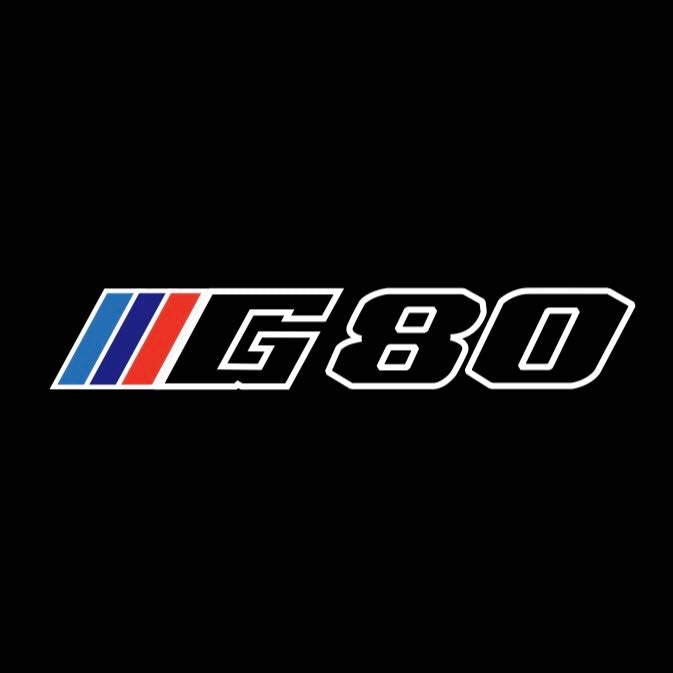 ÉCLAIRAGE DE PROJECTEUR BMW M3 LOGO Nr.24 (quantité 1 = 1 jeux / 2 feux de porte)