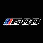 ÉCLAIRAGE DE PROJECTEUR BMW M3 LOGO Nr.24 (quantité 1 = 1 jeux / 2 feux de porte)