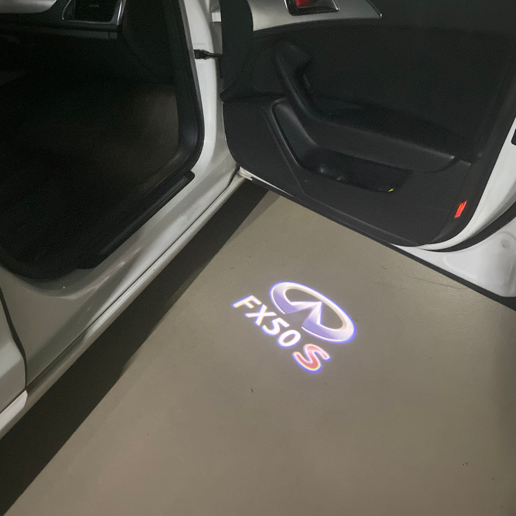 INFINTI FX50 S LOGO PROJECROTR LIGHTS Nr.28 (cantidad 1 = 1 juego/2 luces de puerta)