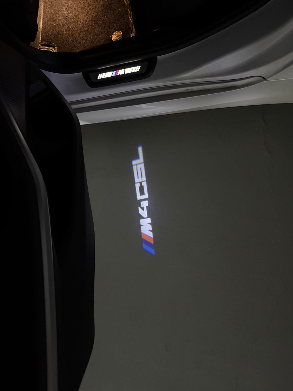 LUCES DE PROYECTOR DEL LOGOTIPO BMW M3 Nr.24 (cantidad 1 = 1 juegos / 2 luces de puerta)