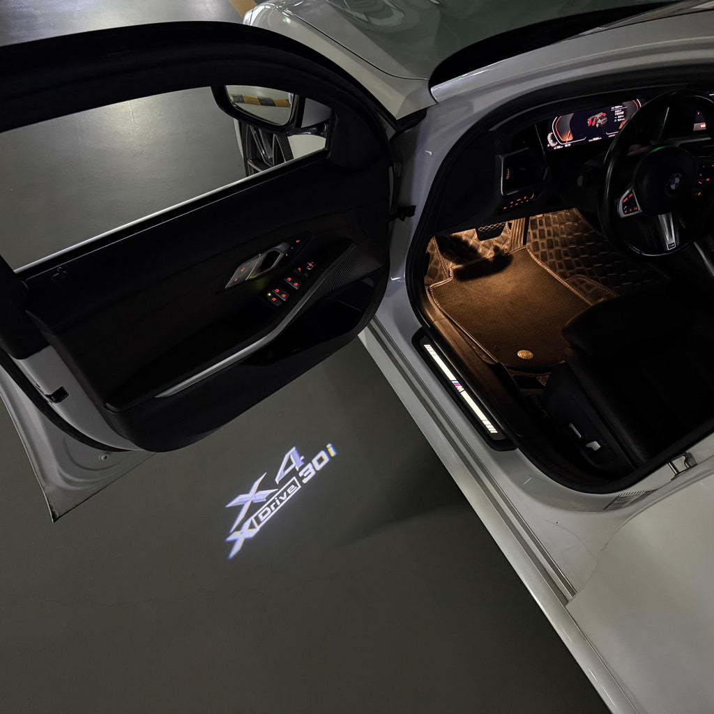 ÉCLAIRAGE DE PROJECTEUR BMW M3 LOGO Nr.24 (quantité 1 = 1 jeux / 2 feux de porte)