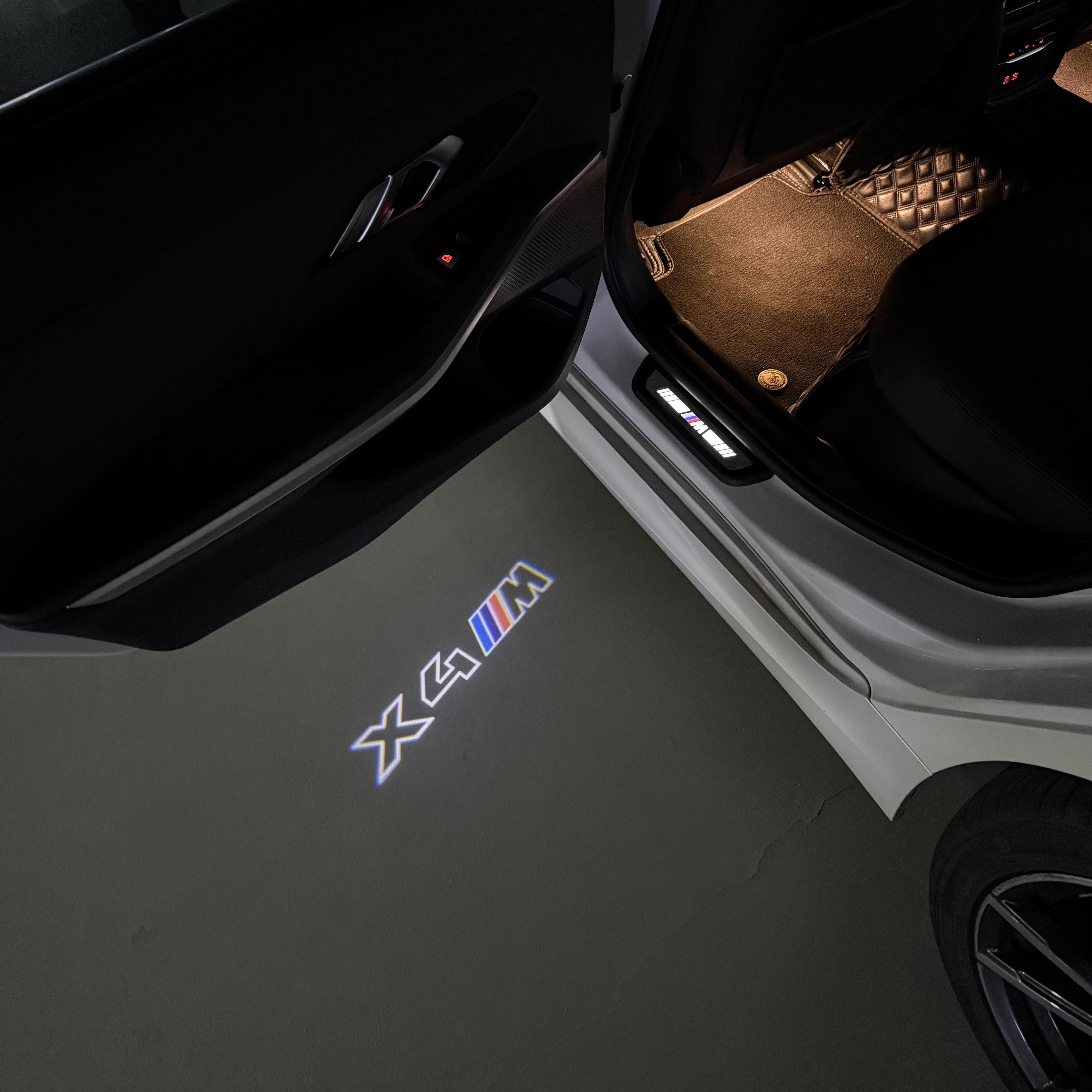 LUCES DE PROYECTOR DEL LOGOTIPO BMW M3 Nr.24 (cantidad 1 = 1 juegos / 2 luces de puerta)