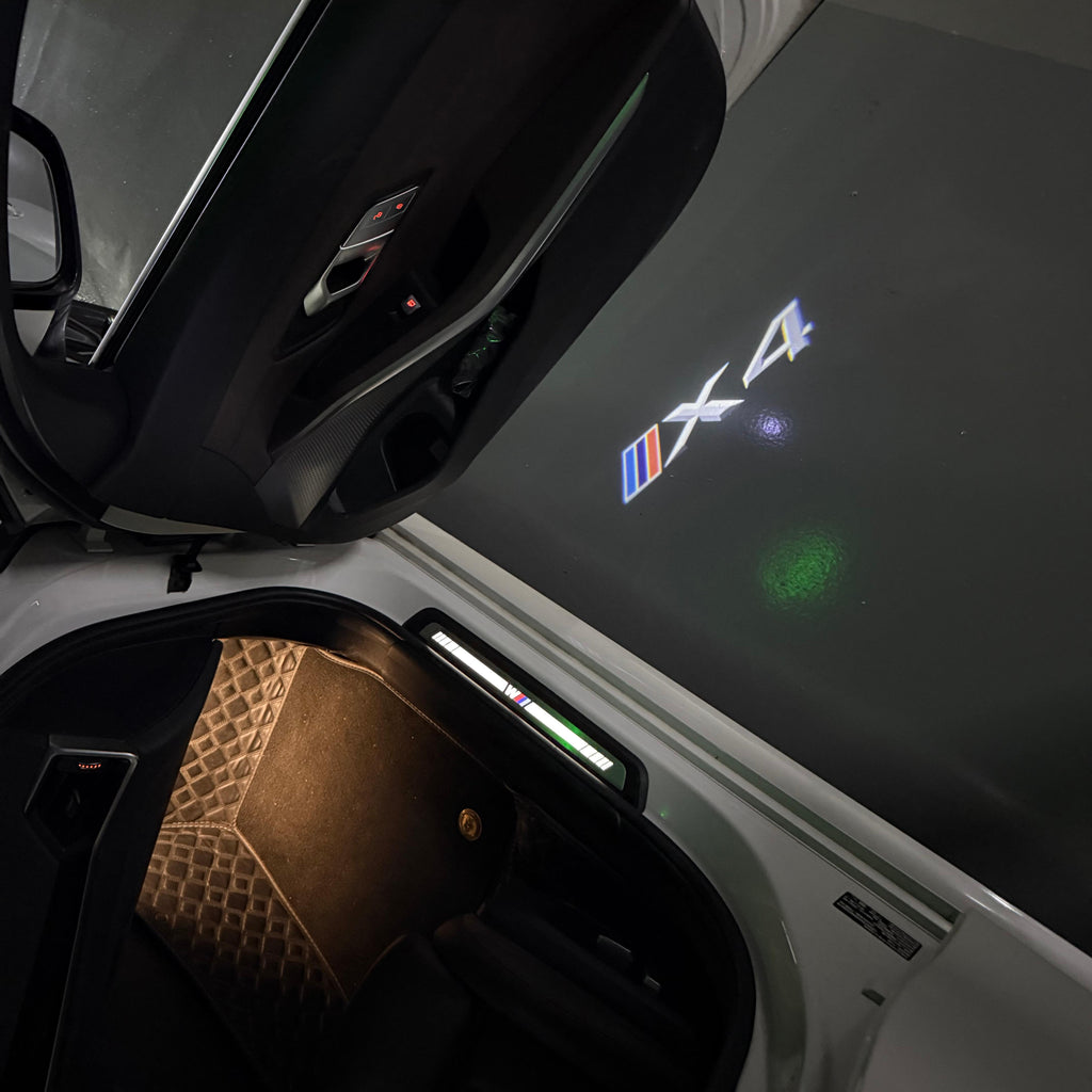 LUCES DE PROYECTOR DEL LOGOTIPO BMW M3 Nr.24 (cantidad 1 = 1 juegos / 2 luces de puerta)