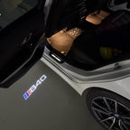 ÉCLAIRAGE DE PROJECTEUR BMW M3 LOGO Nr.24 (quantité 1 = 1 jeux / 2 feux de porte)