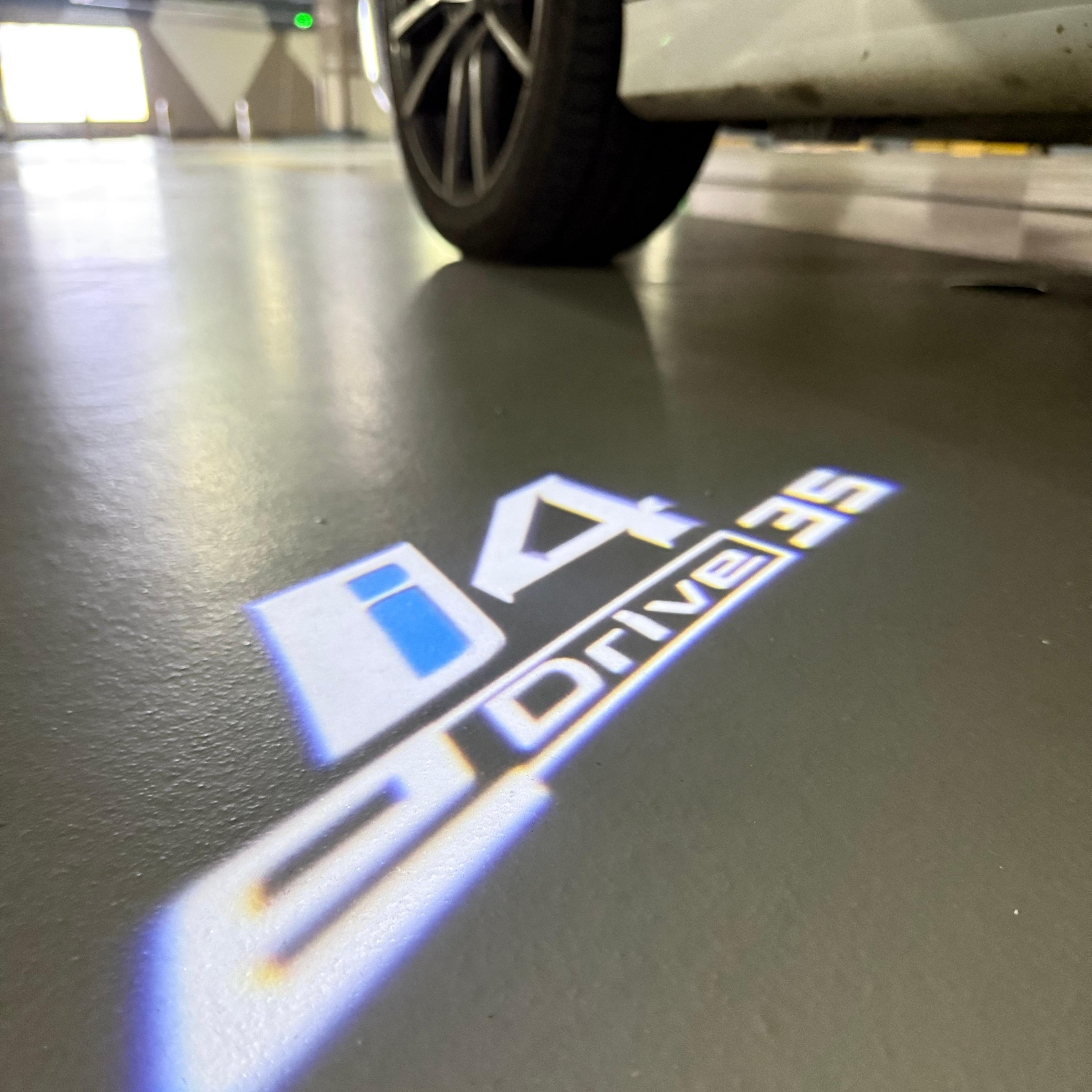 LUCES DE PROYECTOR DEL LOGOTIPO BMW M3 Nr.24 (cantidad 1 = 1 juegos / 2 luces de puerta)