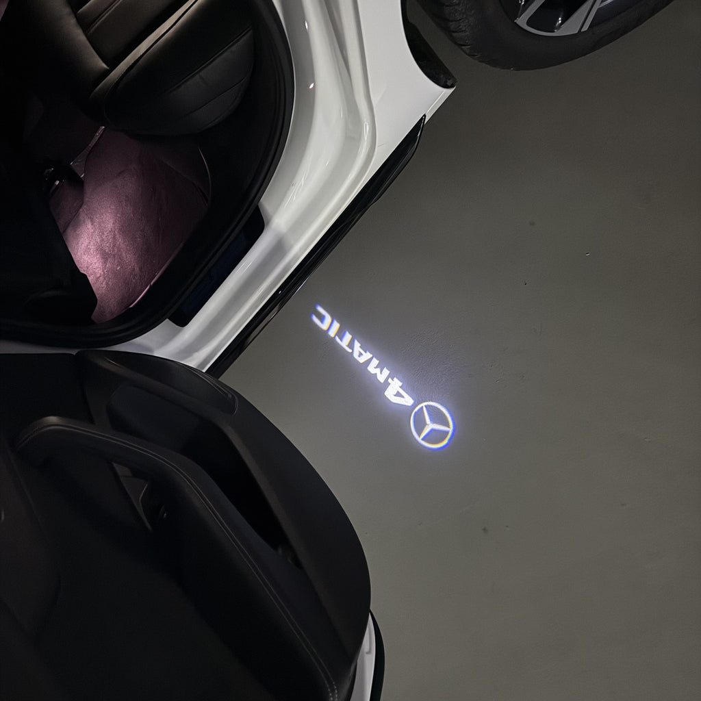 LUCI PROIETTORI LOGO MERCEDES BENZ Nr.03 (quantità 1 = 1 set / 2 luci porta)
