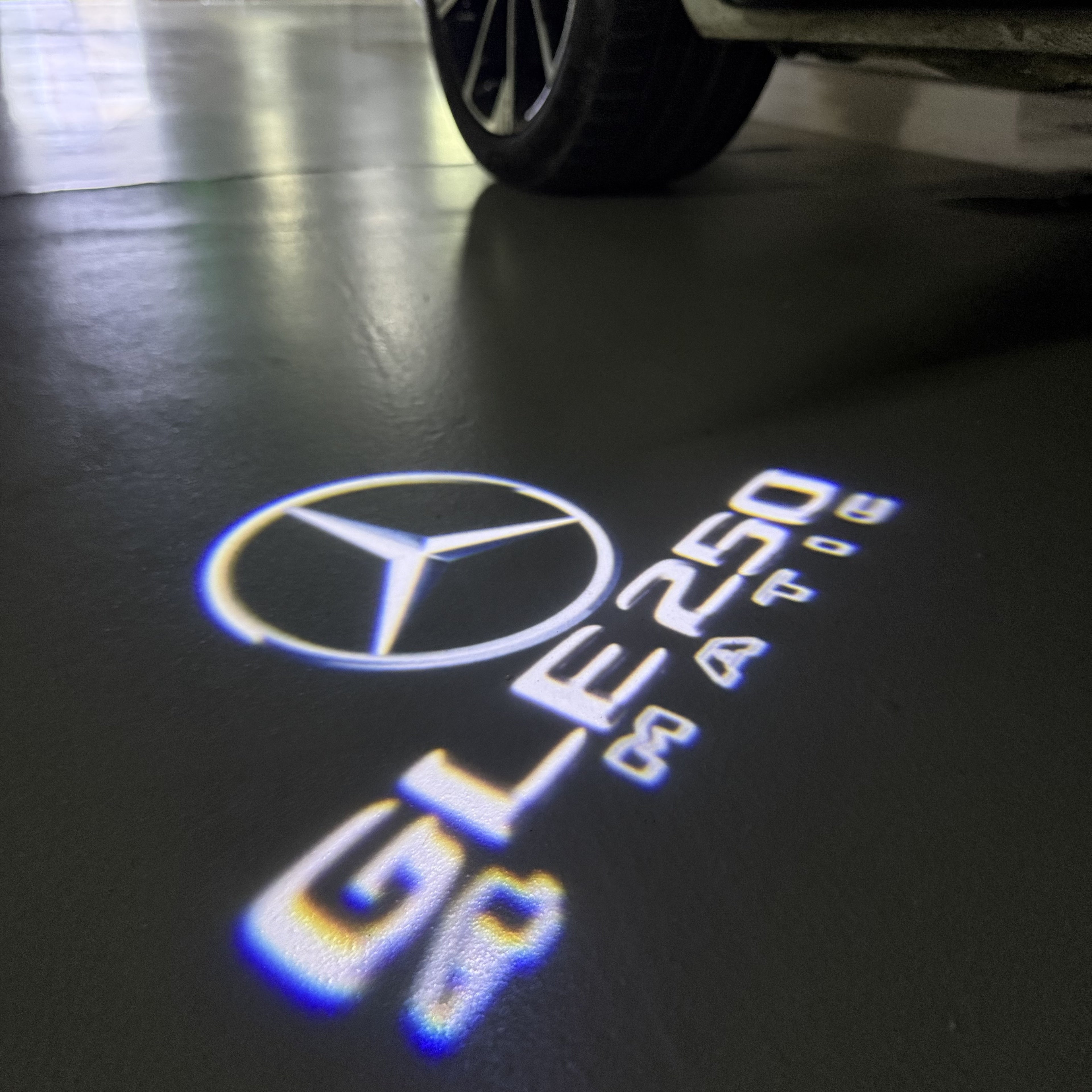 MERCEDES BENZ LOGO PROJECTOT LIGHTS Nr.03 (Menge 1 = 1 Sätze/2 Türleuchten)